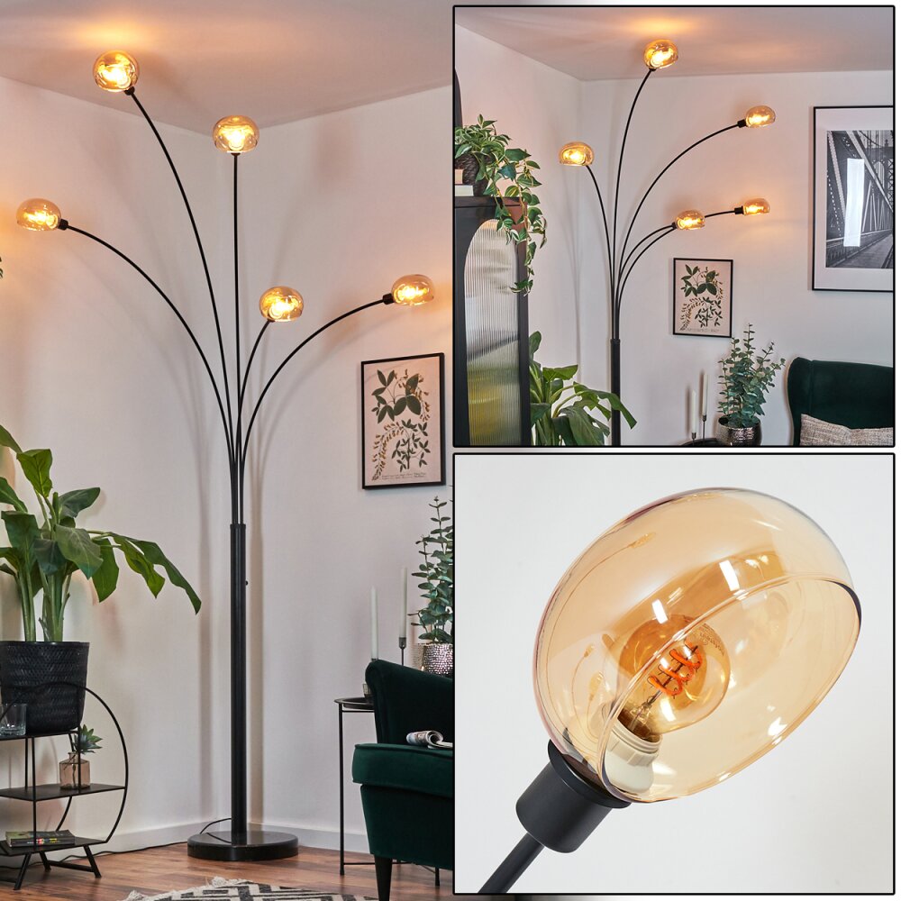 Nikkala Golvlampa Svart, 5-ljuskällor main product photo