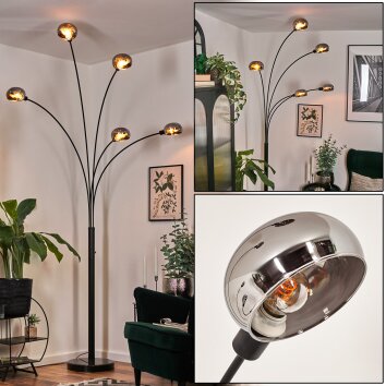 Nikkala Golvlampa Svart, 5-ljuskällor