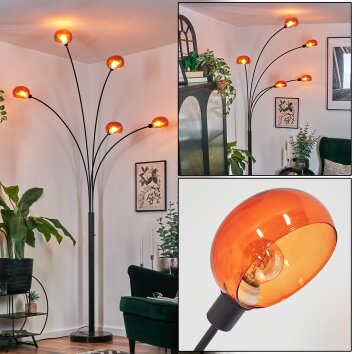 Nikkala Golvlampa Svart, 5-ljuskällor