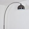 Baloca Golvlampa, Båglampor Krom, Svart, 1-ljuskällor