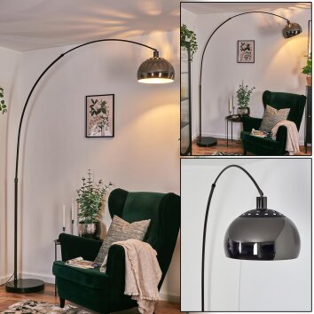 Baloca Golvlampa Krom, Svart, 1-ljuskällor