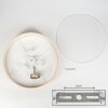 Foggia Taklampa Nickel matt, 3-ljuskällor