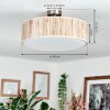 Foggia Taklampa Nickel matt, 3-ljuskällor