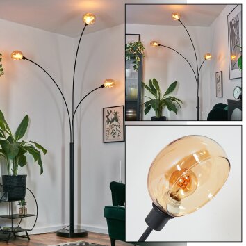 Nikkala Golvlampa Svart, 3-ljuskällor