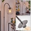Koyoto Golvlampa Krom, Svart, 1-ljuskällor