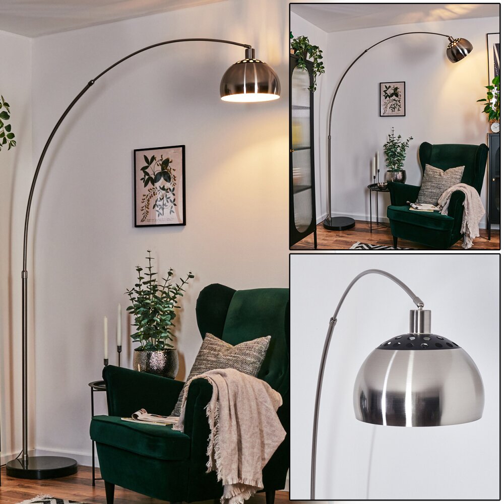 Baloca Golvlampa Nickel matt, Svart, 1-ljuskällor main product photo