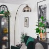 Baloca Golvlampa Nickel matt, Svart, 1-ljuskällor
