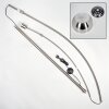 Baloca Golvlampa Nickel matt, Svart, 1-ljuskällor