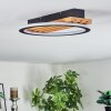 Pompu Taklampa LED Naturfärger, Svart, 1-ljuskällor