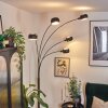 Nikkala Golvlampa Krom, Svart, 5-ljuskällor