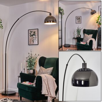 Baloca Golvlampa Krom, Svart, 1-ljuskällor