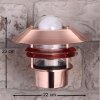 Nordlux BLOKHUS Utomhusbelysning, vägglampa utomhus Kopparfärg, 1-ljuskällor