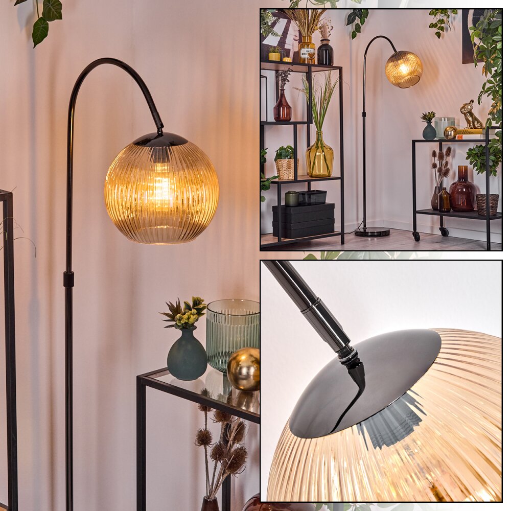 Koyoto Golvlampa Krom, Svart, 1-ljuskällor main product photo