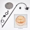 Koyoto Golvlampa Krom, Svart, 1-ljuskällor