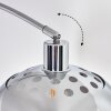Baloca Golvlampa, Båglampor Krom, Svart, 1-ljuskällor