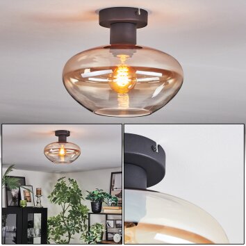 Mertola Taklampa Amber, Klart, 1-ljuskällor