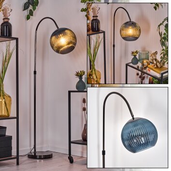 Koyoto Golvlampa Krom, Svart, 1-ljuskällor