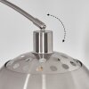 Baloca Golvlampa, Båglampor Nickel matt, Svart, 1-ljuskällor
