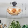 Mertola Taklampa Amber, 1-ljuskällor