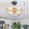 Mertola Taklampa Amber, Klart, 1-ljuskällor