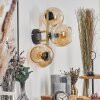 Koyoto kullampa, Vägglampa Guld, Svart, 3-ljuskällor