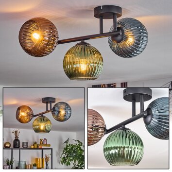 Koyoto Taklampa, kullampa Blå, Grön, Kopparfärg, 3-ljuskällor
