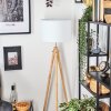 Soungou Golvlampa Krom, Naturfärger, 1-ljuskällor