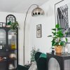 Baloca Golvlampa Nickel matt, Svart, 1-ljuskällor