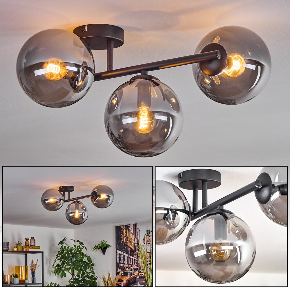 Gastor Taklampa, kullampa Rökfärger, 3-ljuskällor main product photo