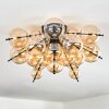 Milheiros Taklampa, kullampa Amber, 3-ljuskällor