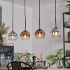 Koyoto Pendellampa, kullampa, Pendelbelysning Guld, Klart, Kopparfärg, Rökfärger, 4-ljuskällor