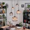 Koyoto Pendellampa, kullampa, Pendellampa Cluster Amber, Klart, Rökfärger, 5-ljuskällor