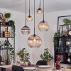 Koyoto Pendellampa, kullampa, Pendellampa Cluster Amber, Klart, Rökfärger, 5-ljuskällor