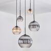 Koyoto Pendellampa, kullampa, Pendellampa Cluster Amber, Klart, Rökfärger, 5-ljuskällor