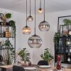 Koyoto Pendellampa, kullampa, Pendellampa Cluster Amber, Klart, Rökfärger, 5-ljuskällor
