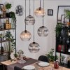 Koyoto Pendellampa, kullampa, Pendellampa Cluster Amber, Klart, Rökfärger, 5-ljuskällor