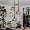 Koyoto Pendellampa, kullampa, Pendellampa Cluster Amber, Klart, Rökfärger, 5-ljuskällor