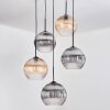 Koyoto Pendellampa, kullampa, Pendellampa Cluster Amber, Klart, Rökfärger, 5-ljuskällor