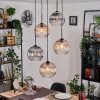 Koyoto Pendellampa, kullampa, Pendellampa Cluster Amber, Klart, Rökfärger, 5-ljuskällor