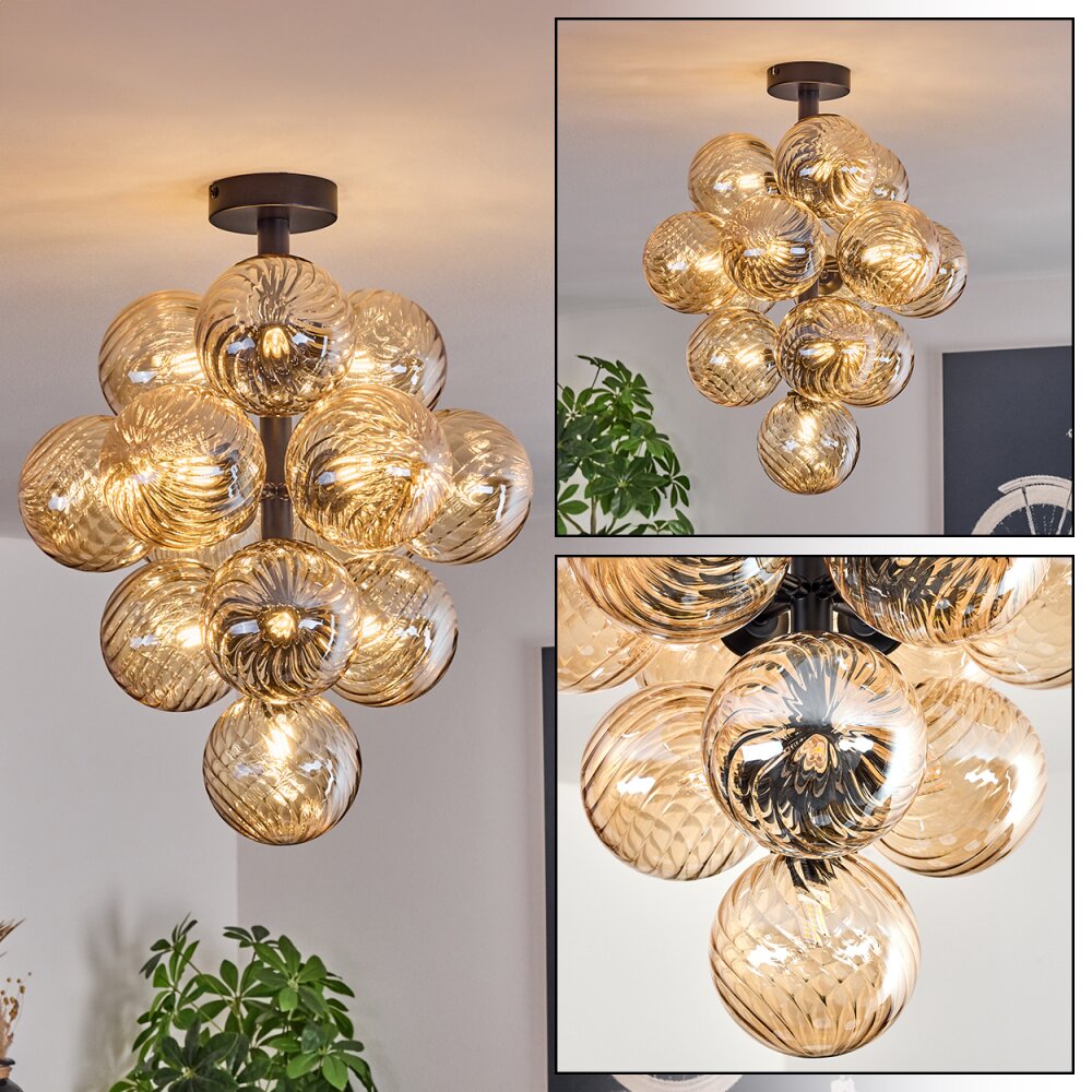 Chehalis Taklampa, kullampa 39 cm LED Amber, 13-ljuskällor main product photo