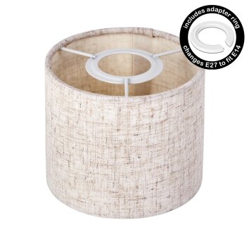 Tyg-lampskärm  Bassagoda reservdel, Lampskärm Naturfärger, Vit