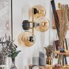 Gastor kullampa, Vägglampa Guld, Svart, 3-ljuskällor