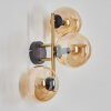 Gastor kullampa, Vägglampa Guld, Svart, 3-ljuskällor