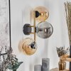 Gastor kullampa, Vägglampa Guld, Svart, 3-ljuskällor