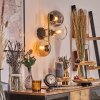 Gastor kullampa, Vägglampa Guld, Svart, 3-ljuskällor