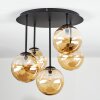 Chehalis Taklampa, kullampa Amber, 5-ljuskällor