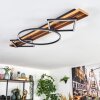 Pompu Taklampa LED Trä mörkt, Svart, 1-ljuskällor
