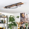 Pompu Taklampa LED Trä mörkt, Svart, 1-ljuskällor