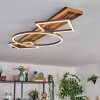 Pompu Taklampa LED Trä mörkt, Svart, 1-ljuskällor
