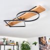 Pompu Taklampa LED Trä ljus, Svart, 1-ljuskällor